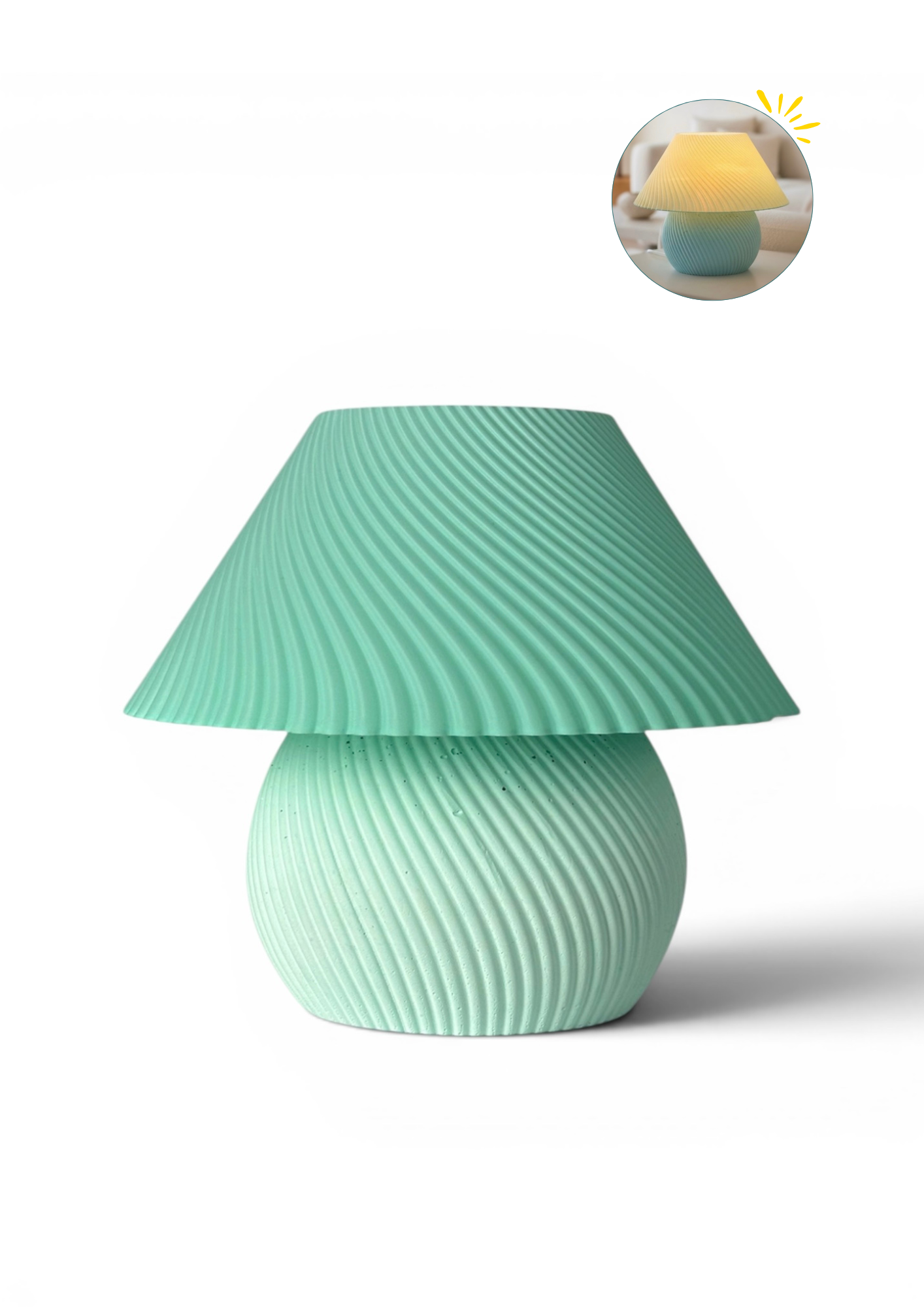 BLOOM | Flower-Shaped Retro Modern Decorative Table Lamp (Fuchsia & Teal)