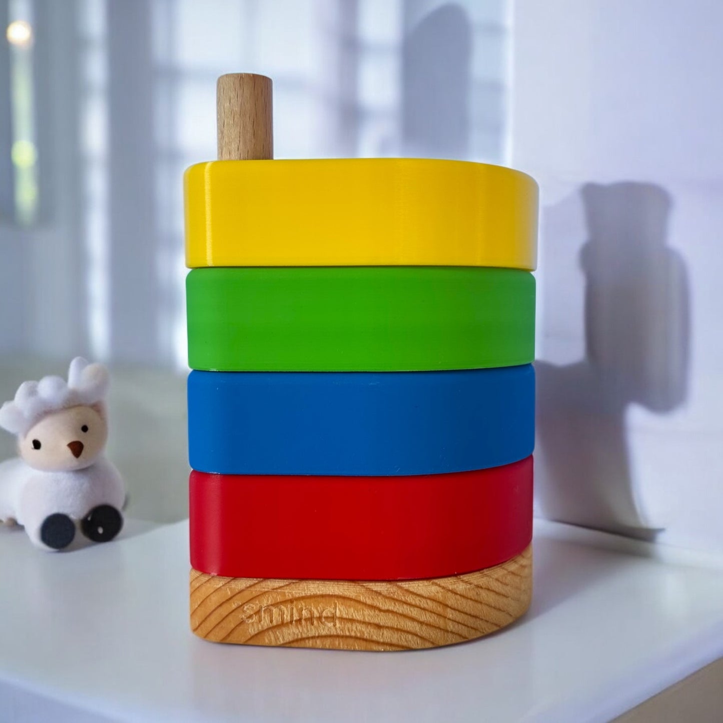 Çok Katlı Organizer Ahşap Tabanlı | Masaüstü Düzenleyici & Saklama Kutusu - Vibrant Edition