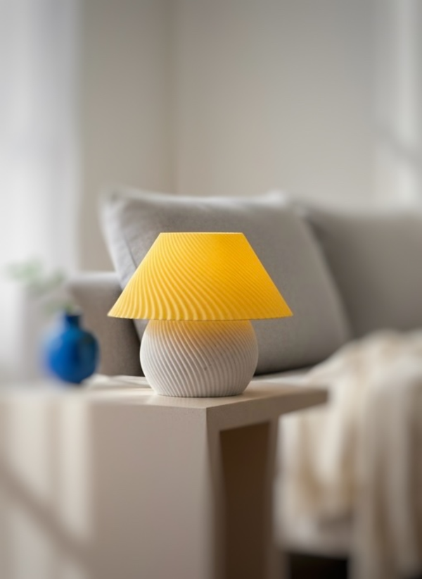 BLOOM | Flower-Shaped Retro Modern Decorative Table Lamp (Fuchsia & Teal)