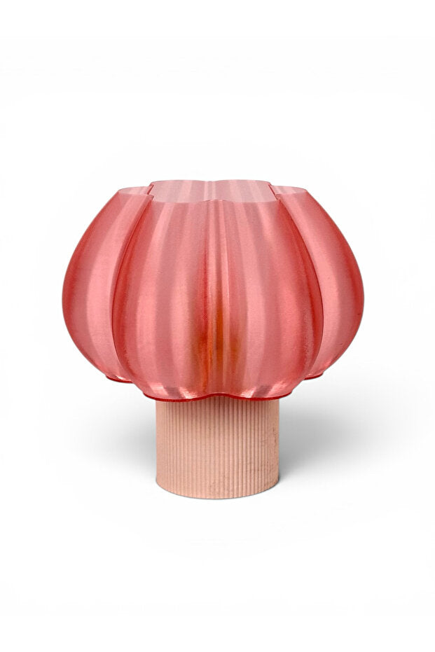 CORE-02 Şeffaf Abajur – Pembe – genel görünüm